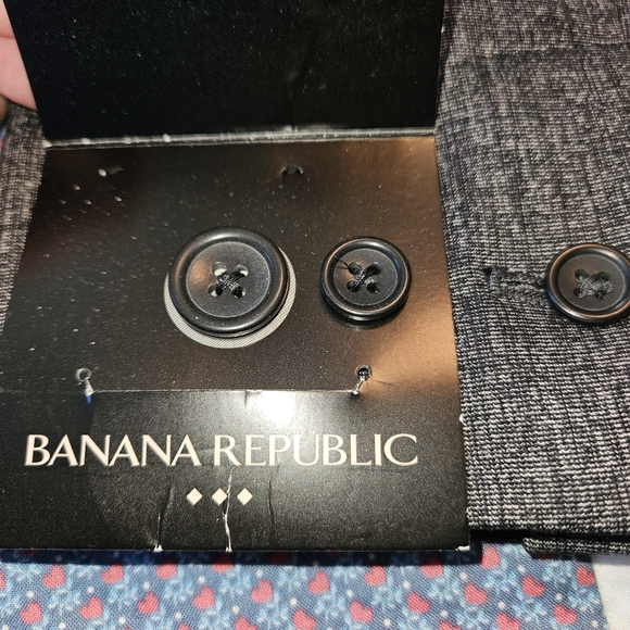 Banana Republic Blazer Size 12 Heather Charcoal Gray NWT - Picture 11 of 13